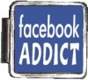 Facebook Addict - photo enamel